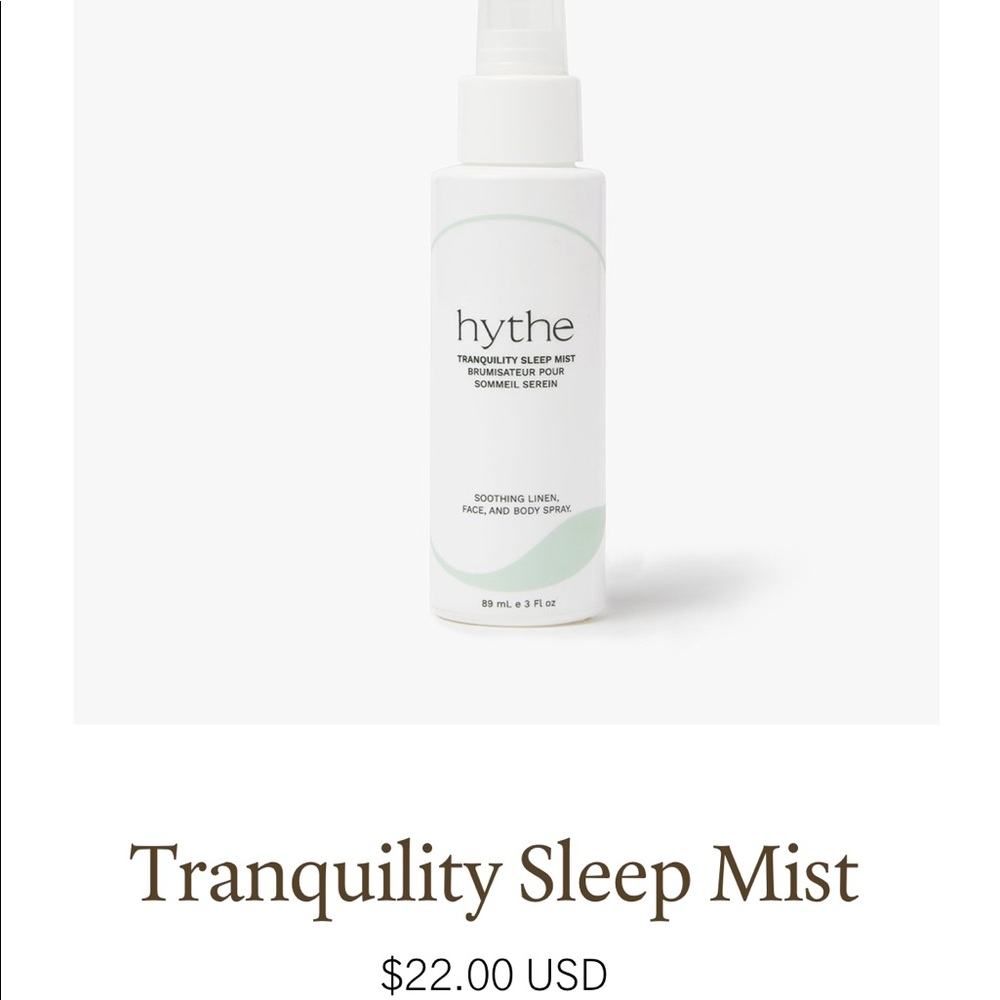 Hythe tranquility sleep mist spray